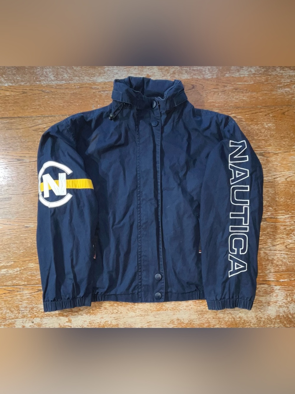 Vintage 90’s  Nautica Competition windbreaker full zip jacket Size Medium Mens